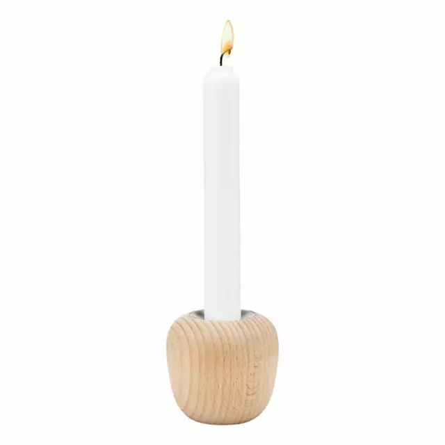 Stelton Candle Holder Ora Beech Wood Small Candle Holder Tealight Holder Beech