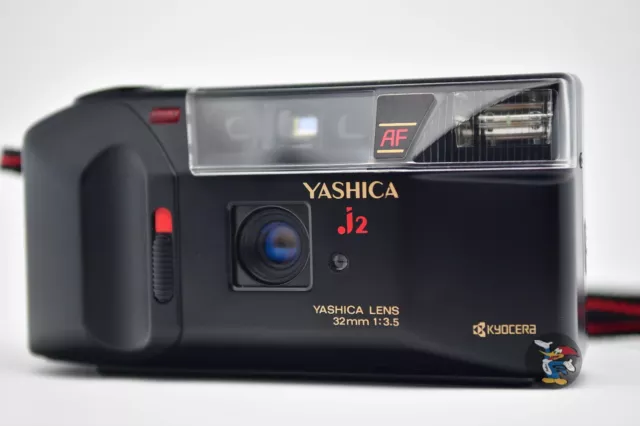 Yashica AF J2 analoge Kompaktkamera 3,5 / 32 mm Objektiv. Mit Tasche.