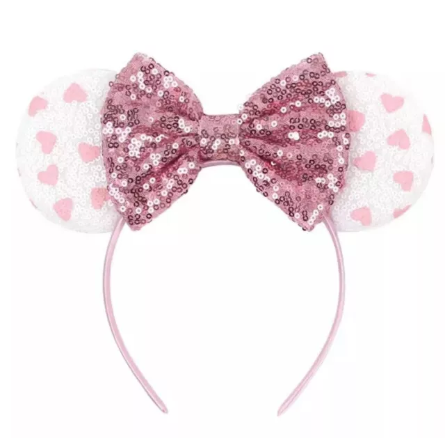 VALENTINE’S DAY PINK Minnie Mouse Ears, Pink Mickey Ears, Pink Disney