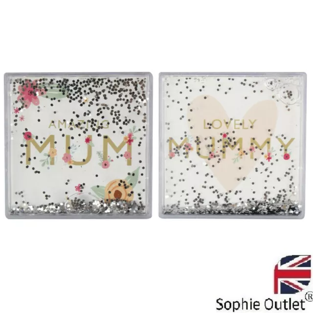 GLITTER PHOTO FRAME MOTHER`S DAY Amazing Mom Nan Mum Kids Novelty Birthday Gift