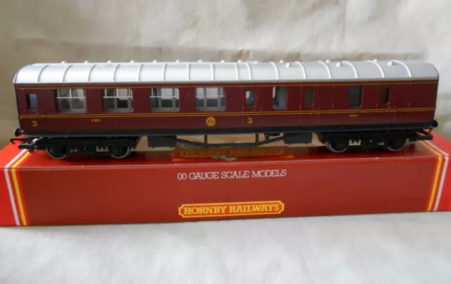 Hornby 00 Gauge R.475 LMS Crimson Lake Brake 3rd Coach No 5644 With Original Box