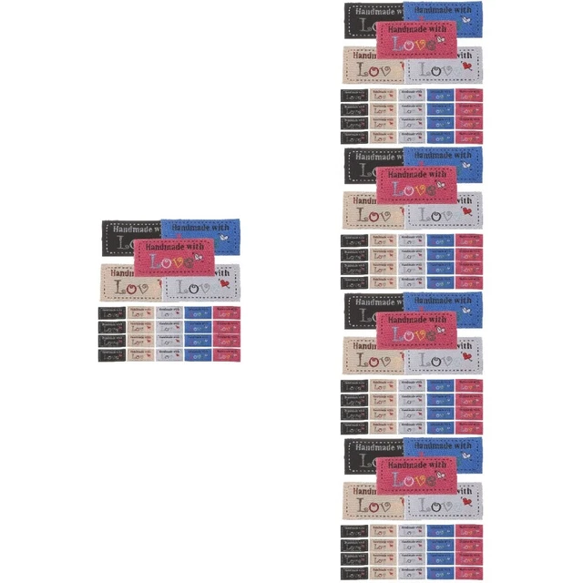 500 pcs Handmade With Love Tags Clothing Tags Personalized Labels Sewing Labels