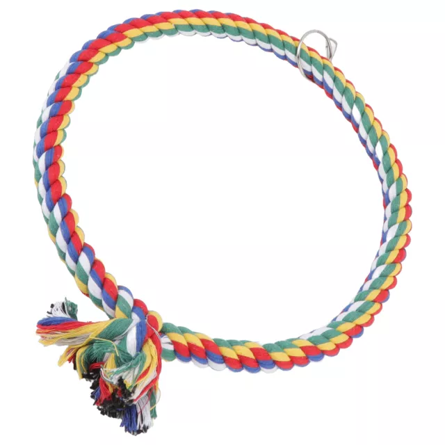 Bird Coton Rope Ring Jouet Coloré Swing Jouets Pour Perruches Cockati Qcs
