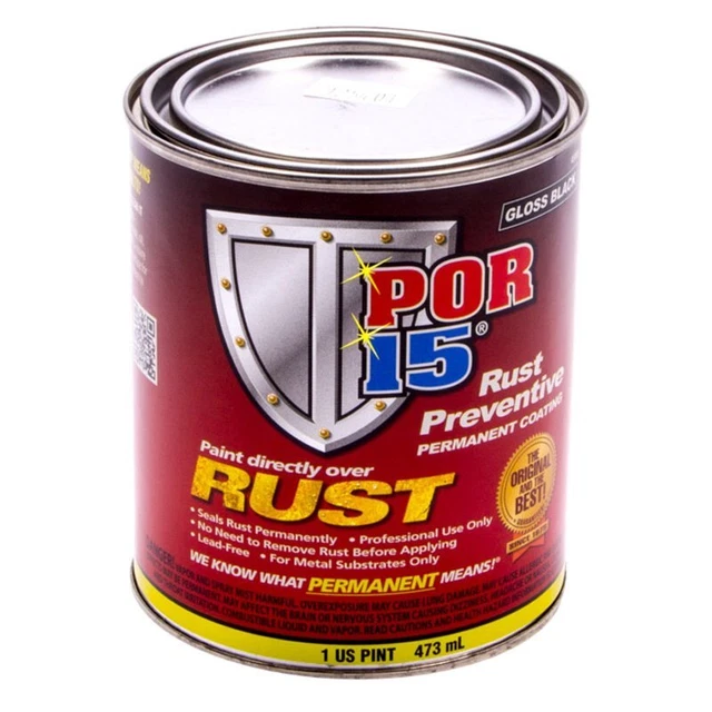 POR-15 45008 1 pt Gloss Black Spray-On Rust Preventive Coating
