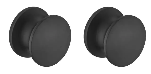 2x Push Lock Druckknopf Knopf für Schloss schwarz matt Caravan Knöpfe Van Ø 23