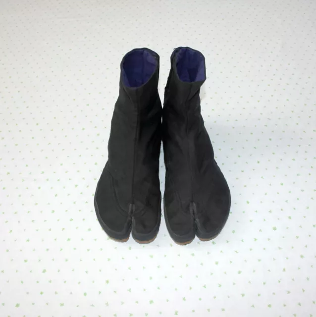 Japanese Tabi black split toe work boots Ninja Cosplay size 25 cm uk 6.5