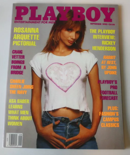 Playboy September 1990 Rosanna Arquette Naked Playmate Kerri Kendall
