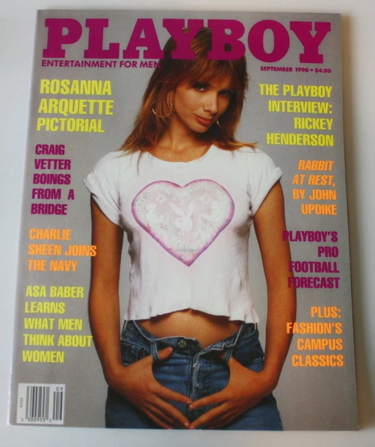 PLAYBOY SEPTEMBER 1990 Rosanna Arquette Naked Playmate Kerri Kendall Centerfold EUR 7,56