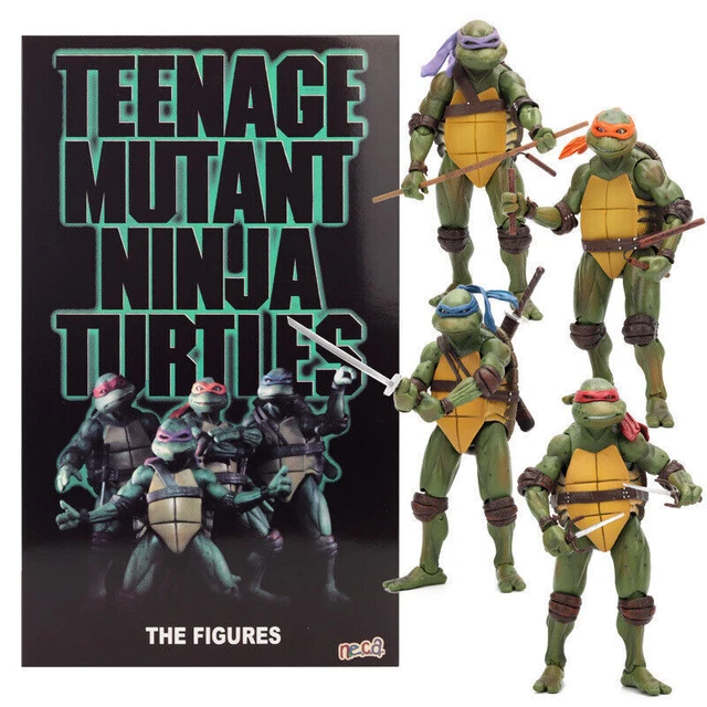 NECA Teenage Mutant Ninja Turtles 7" Action Figure Statue Model Toy 1990 Movie