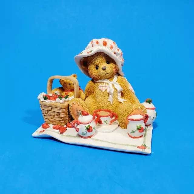 Cherished Teddies Figurines THELMA 156302 Strawberry Lane 1995 Tea For Two D