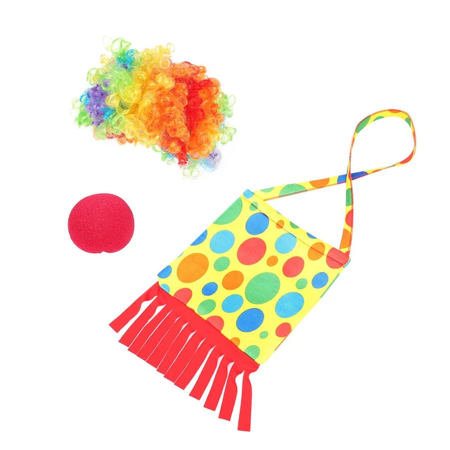 3 pz accessori clown consegne per clown party scarpa cappello bambino