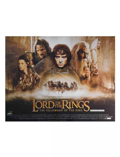 LOTR Frodo Baggins 16x12 Print Signed By Elijah Wood 100% Authentic With COA