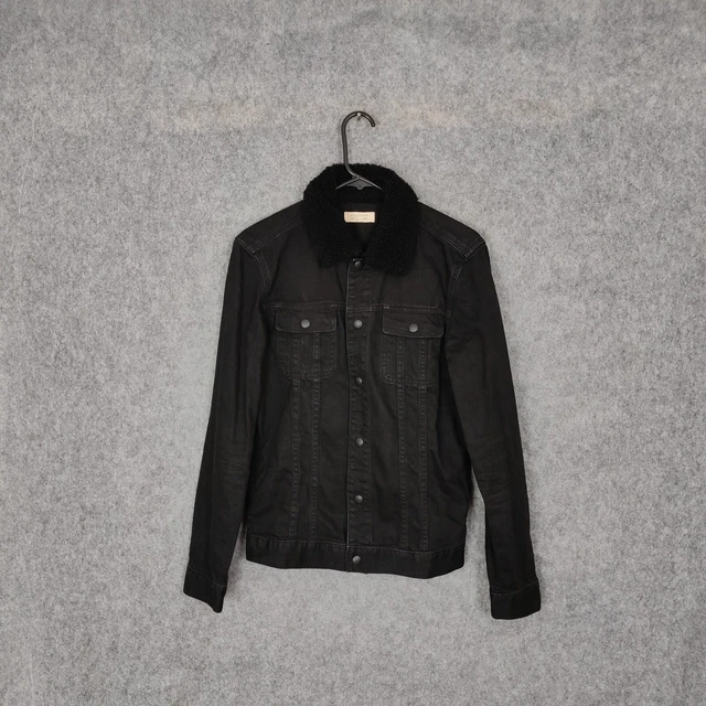 ALLSAINTS BAJIO DENIM Jacket Black 100 Cotton Men s Small 69.99 PicClick