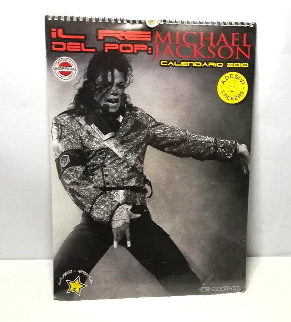 Michael Jackson Calendario 2010 con adesivi Unofficial nuovo sigillato