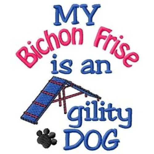 My Bichon Frise is An Agility Dog Short-Sleeved Tee - DC1840L