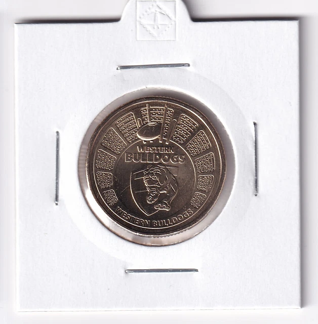 AUSTRALIAN 2024 1 Afl Team Western Bulldogs Unc Coin In 2X2 Holder