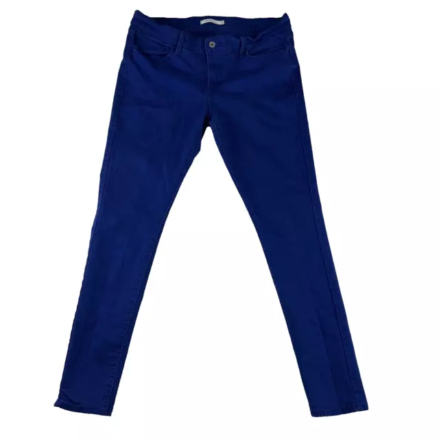Levis Jeans Womens Size 32 (32X30) Blue Denim 710 Super Skinny Stretch