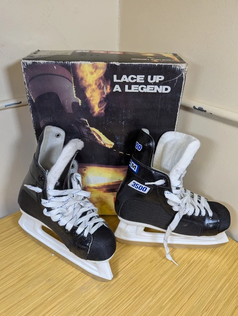 CCM MENS BLACK White Powerline 540 Lace Up Classic Ice  display picture 2