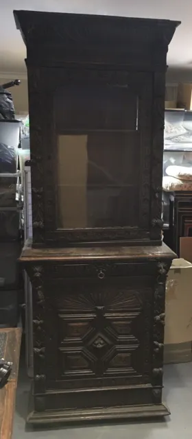 Victorian Book Case Cupboard