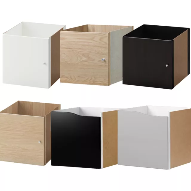 IKEA KALLAX INSERT Cube Wooden Bookcase Storage Display Shelves Unit ...
