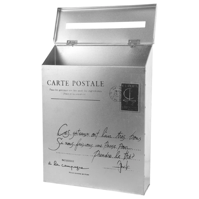 Boîte Aux Lettres En Fer Vintage - Verrouillable, Étanche, 32x13x36 Cm, Style Rétro - 9