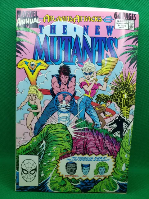 Marvel Comics Annual ATLANTIS ATTACKS The New Mutants Annual 5 1989 Vintage book