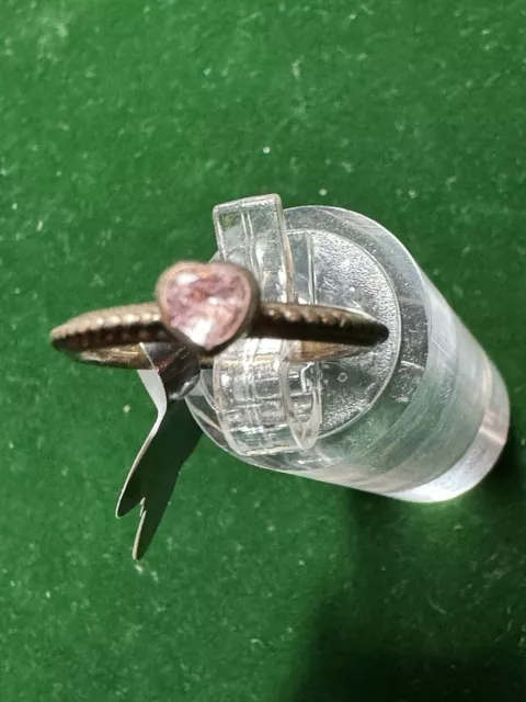 Pandora pink delicate heart ring hotsell
