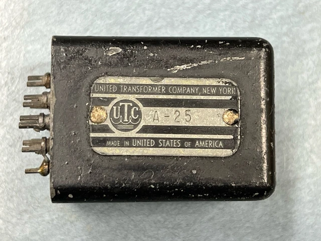 Transformateur Audio UTC BR-043 - Vintage USA - Occasion Fonctionnel