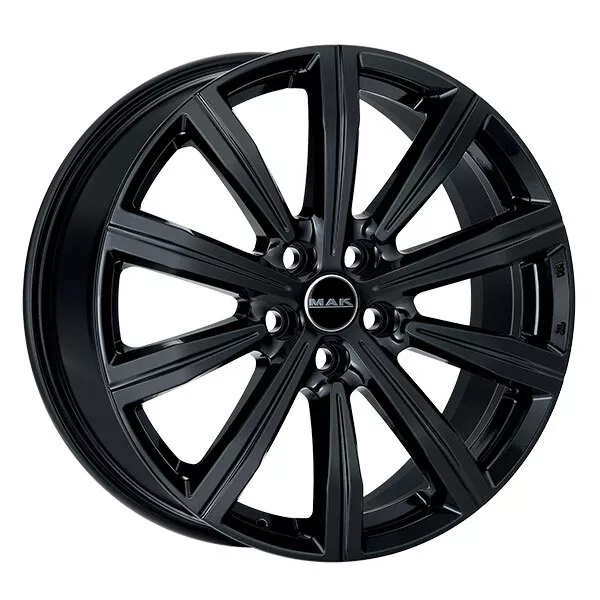 JANTES ROUES MAK BIRMINGHAM POUR RANGE ROVER 8.5x20 5x108 GLOSS BLACK 45A