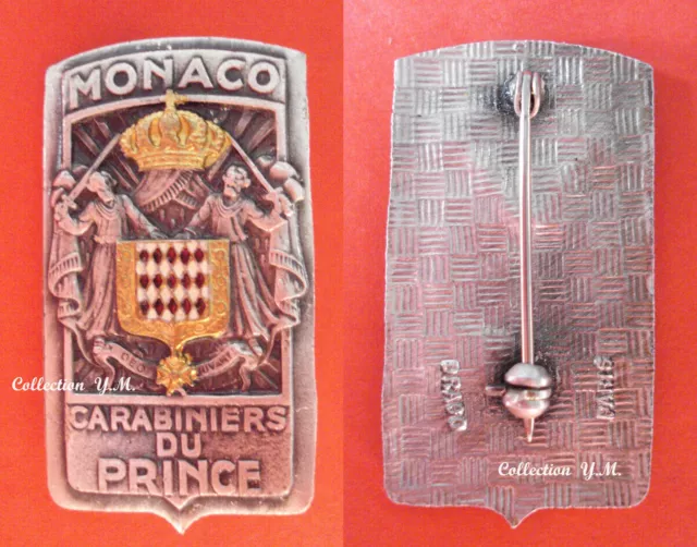 CARABINIERS du PRINCE - Principauté de MONACO - DRAGO dos guilloché -  RARE