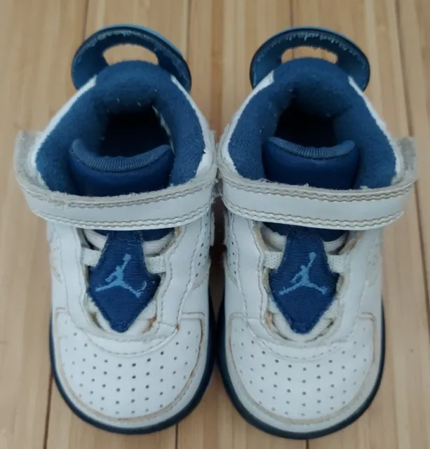 Air Jordan Fusion AJF 6 Toddler Shoes White University Blue Size 3C 343098-142