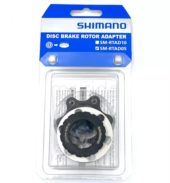 Shimano Road/MTB Bike Center Lock to 6 Bolt Disc Rotor Adapter SM-RTAD05 NEW
