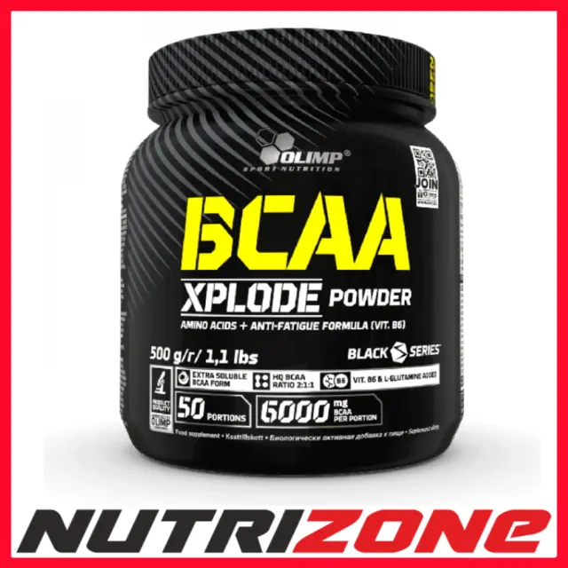 Olimp Nutrition BCAA Xplode Workout Booster with Glutamine Vit B6 Powder 500g