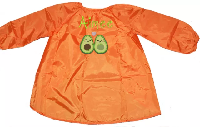 Kids Art / Paint Smock | Craft & Art Apron | Food | Avocado Love | 1st Name FREE