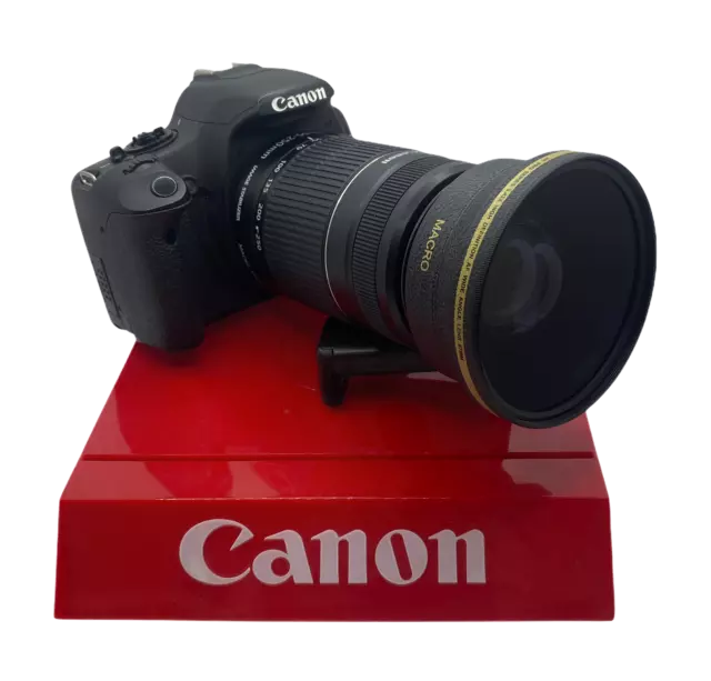 LENTE GRAN ANGULAR MACRO LENTE PARA cámara sin espejo Canon EOS R7 con lente de 18-150 mm