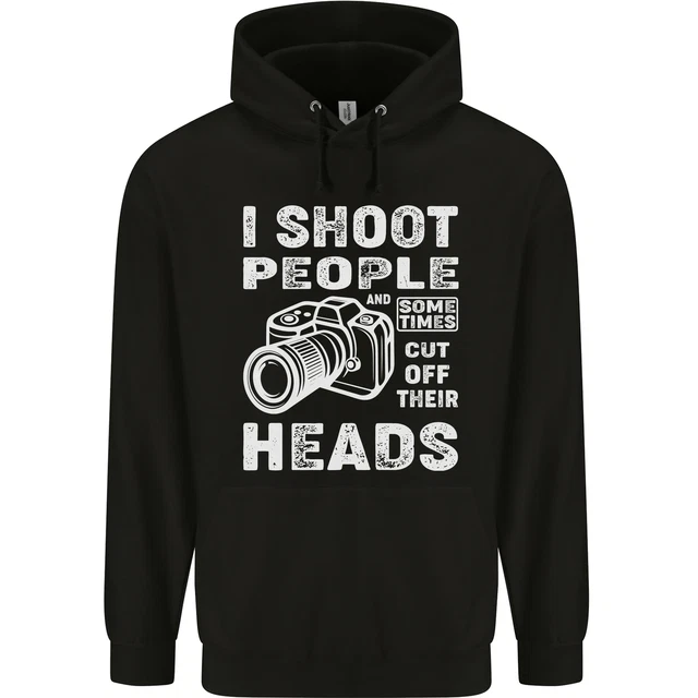 Felpa con cappuccio Photography I Shoot People Photographer da uomo 80% cotone