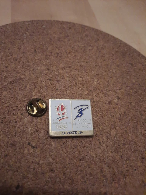 Pin's La Poste Léré - Parcours De La Flamme JO Albertville 1992 - Époxy
