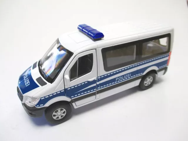 Mercedes Sprinter Polizei Modellauto Metall 12 cm diecast Welly Model