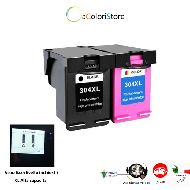 Cartucce per HP 304 XL DeskJet 2620 2630 2632 2633 3700 3720 3721 3723 3730 3732