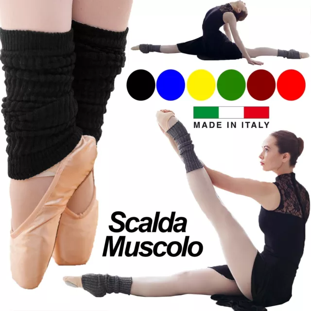 6 3 paia Scaldamuscoli unisex scaldamuscolo danza ballo moda caldi inverno