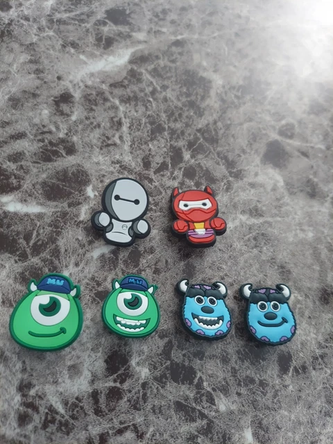 6pc Disney Pixar Monsters Inc/BayMax Croc Charms