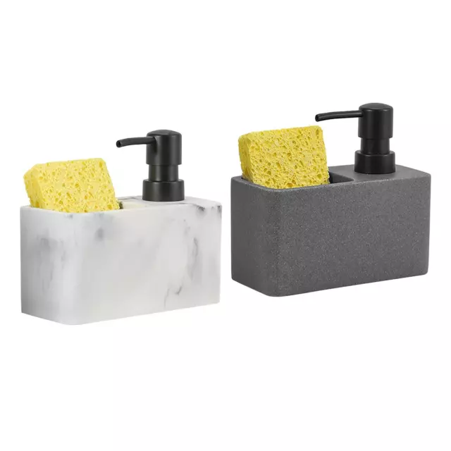 Distributeur de savon liquide et porte-éponge, accessoires multifonctions avec