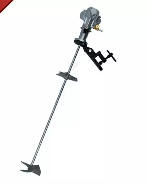 50 Gallon Tank Barrel Mixer Air Mix Stainless Steel Pneumatic Clip Bracket 1/4HP