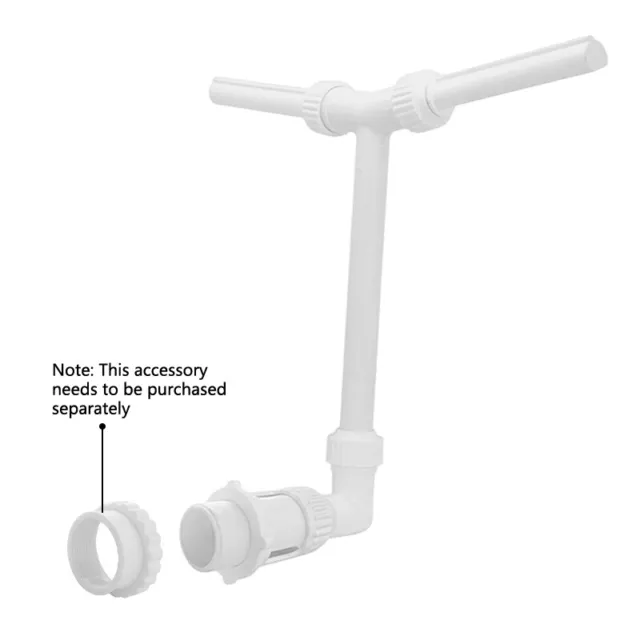 Fuente de piscina para piscinas superiores e interiores, doble pulverización ajustable Sp