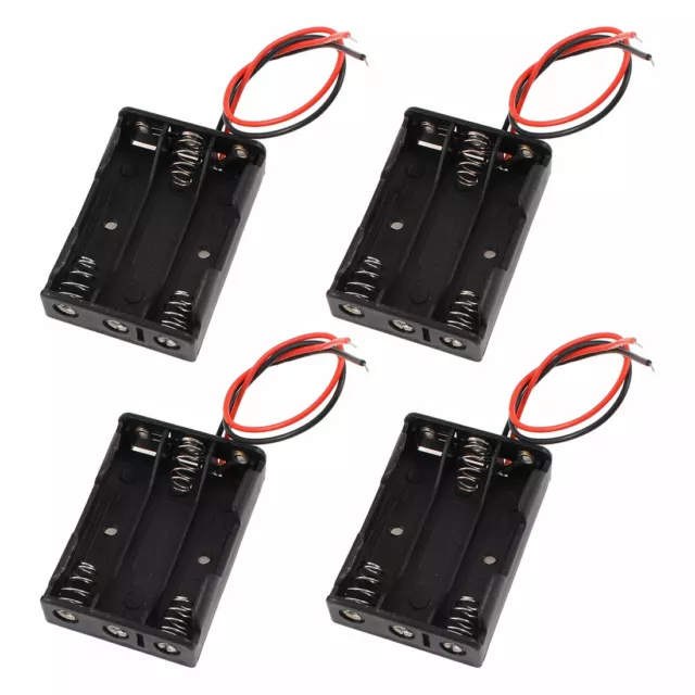 4x conservazione scatola contenitore porta per 3 x batteria AAA da 1,5 V