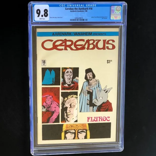 Cerebus the Aardvark #18 (1980) 💥 CGC 9.8 💥 Dave Sim Story & Art! Vanaheim