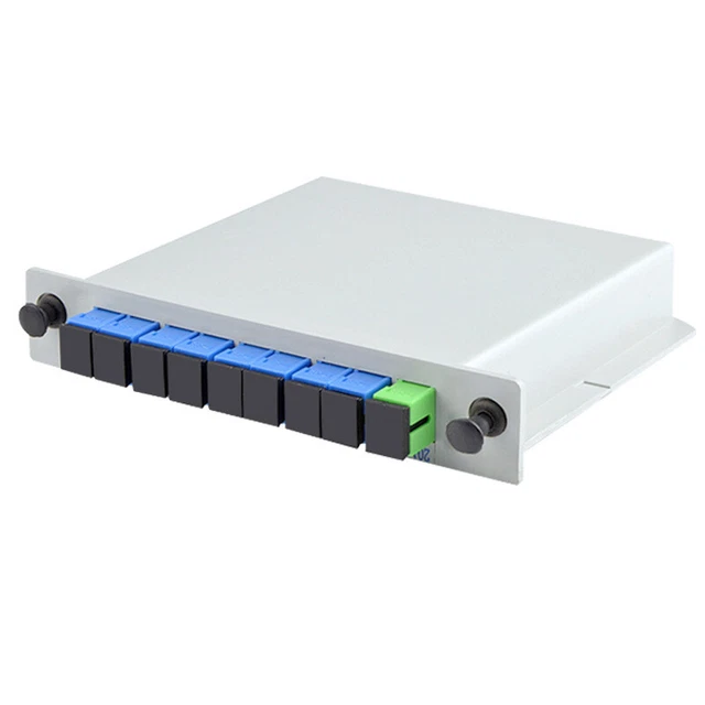 4X(Fiber Optic Plc Splitter 1 X 8 Insertion Outdoor Splitter Eléctrico / Lgx /9)