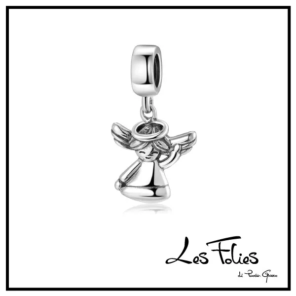 Charm Pendentif Ange Gardien en Argent 925 - Les Folies (Modèle Pandora)