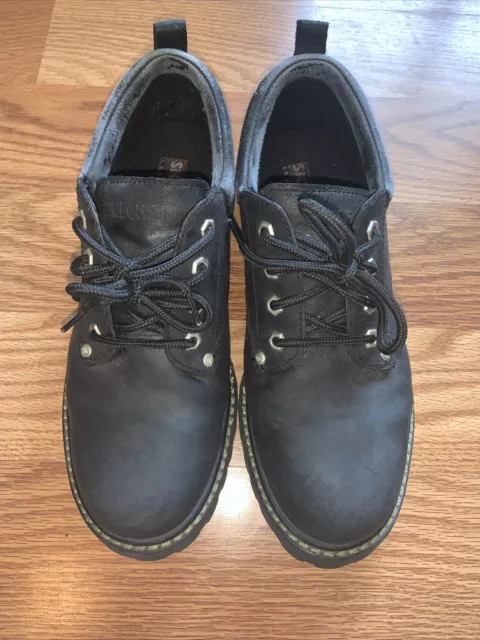 Skechers Vintage Jammers 90's Shoes Black Leather Size 9