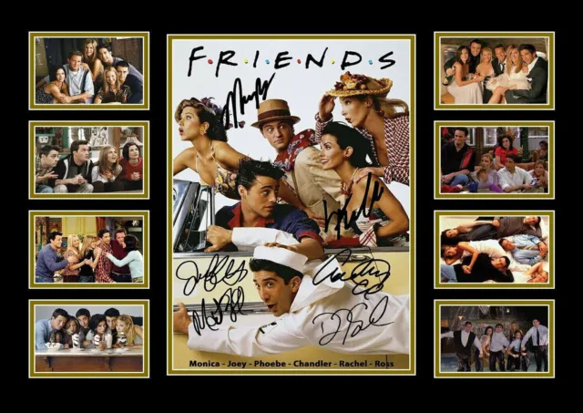 FRIENDS CAST TV SERIES A4 Signed Limited Edition Poster Print Memorabilia  5066